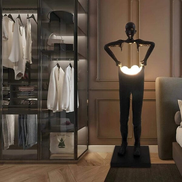 Immax 08807XL - Stojacia lampa SILUETTE 4xG9/10W/230V 185 cm Human Houdini