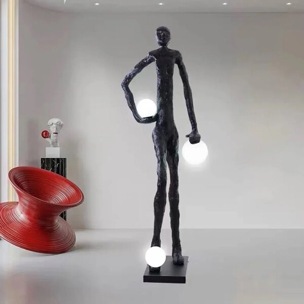 Immax 08805XL - Stojacia lampa SILUETTE 3xE27/60W/230V 185 cm Aura