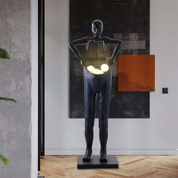 Immax 08807XL - Stojacia lampa SILUETTE 4xG9/10W/230V 185 cm Human Houdini
