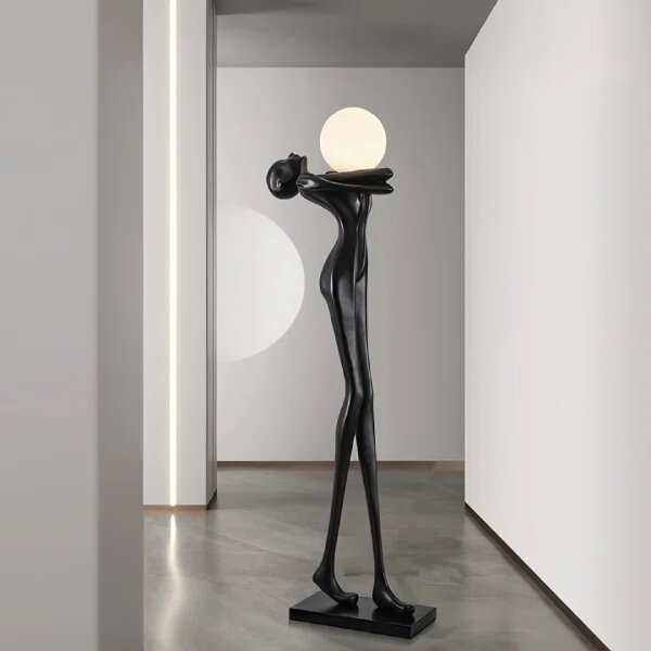 Immax 08811XL - Stojacia lampa SILUETTE 1xE27/25W/230V 175 cm, ženská silueta