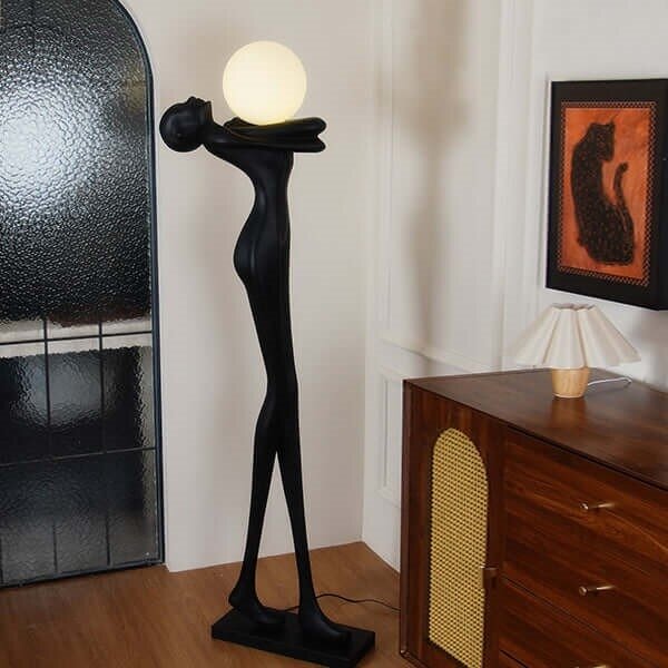 Immax 08811XL - Stojacia lampa SILUETTE 1xE27/25W/230V 175 cm, ženská silueta