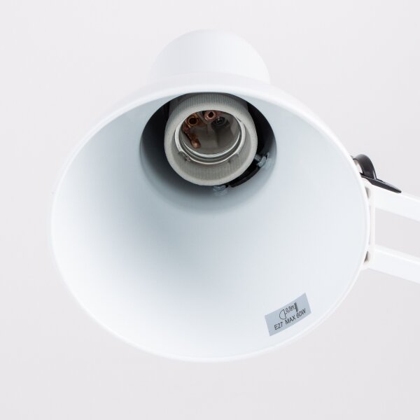 Brilagi - Stolná lampa ROMERO 1xE27/60W/230V biela