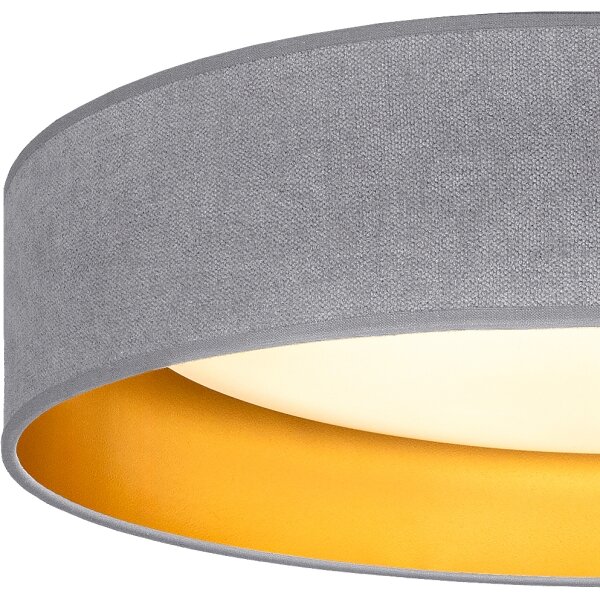 Brilagi-LED Stropné svietidlo VELVET SIMPLE LED/24W/230V 3000K pr. 45 cm šedá/zlatá