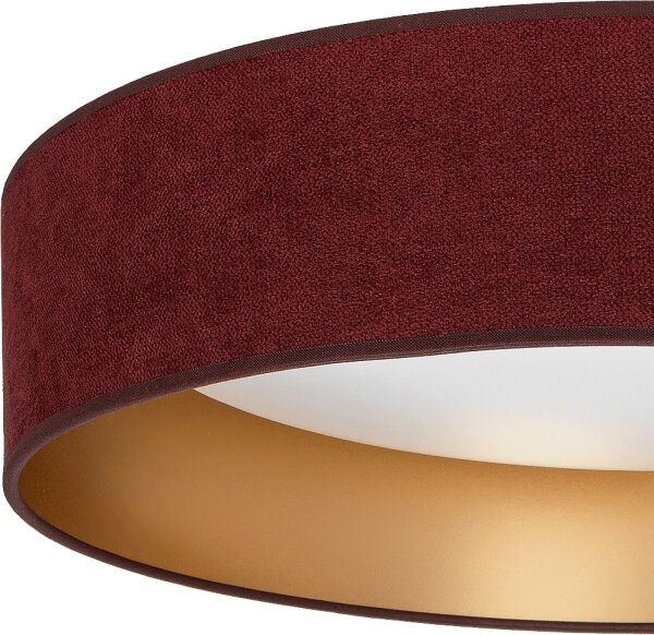 Brilagi-LED Stropné svietidlo VELVET SIMPLE LED/24W/230V 4000K priemer 45 cm bordová/zlatá