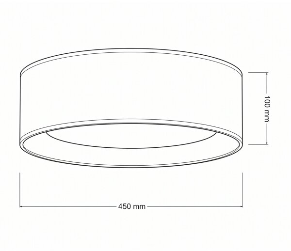 Brilagi-LED Stropné svietidlo VELVET SIMPLE LED, 24 W, 230 V, 4000 K, priemer 45 cm, krémová/zlatá