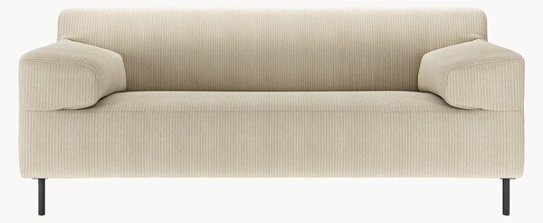 Menčestrová pohovka freistil180 (2-miestna), prírodná sivá/čierna, Š 182 cm