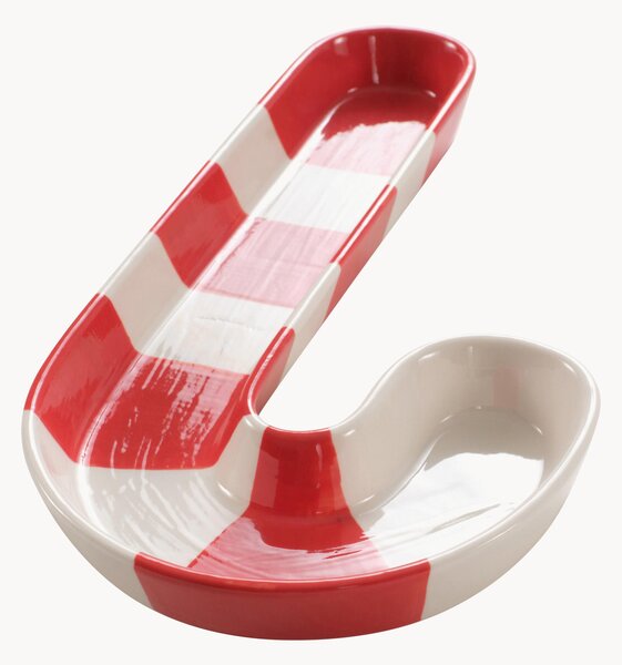 Porcelánová dekoračná servírovacia miska Candy Cane