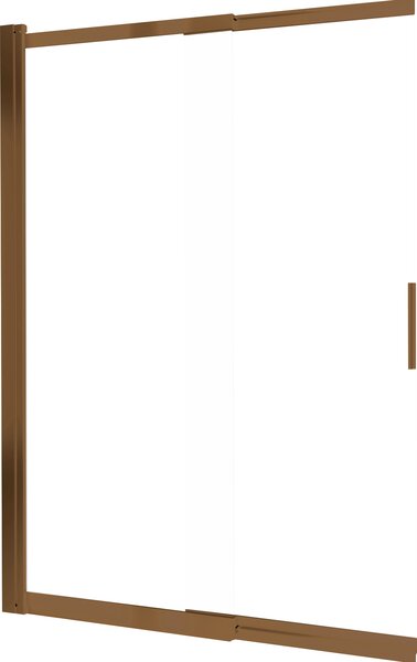 Deante Vaňová zástena Prizma 2-dielna, posuvná 100x140 cm - KTJ C73R, bronz kartáčovaná