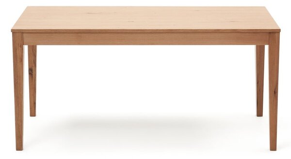 Rozkladací jedálenský stôl s doskou v dubovom dekore v prírodnej farbe 80x160 cm Yain – Kave Home