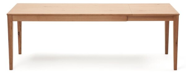 Rozkladací jedálenský stôl s doskou v dubovom dekore v prírodnej farbe 80x160 cm Yain – Kave Home