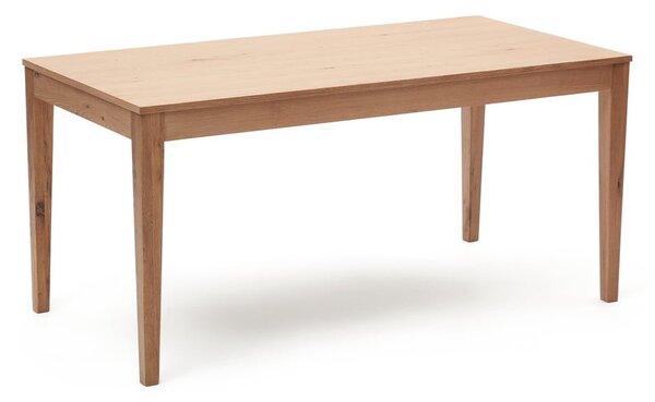 Rozkladací jedálenský stôl s doskou v dubovom dekore v prírodnej farbe 80x160 cm Yain – Kave Home