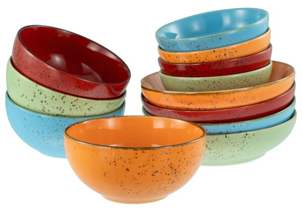 SADA MÍS, keramika, 12-dielne Creatable - Misky & misy, Online Only