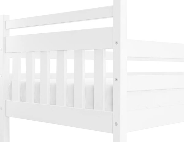 Wilsondo Poschodová posteľ s prístelkou Petra 5 - biela Rozmer: 180x80