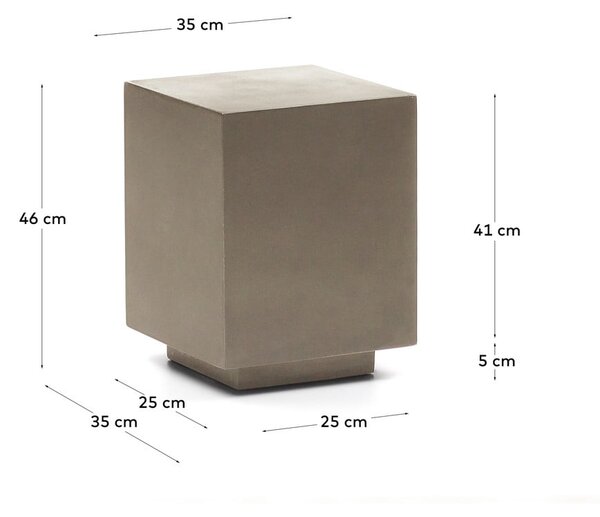 Záhradný odkladací stolík 35x35 cm Rustella – Kave Home
