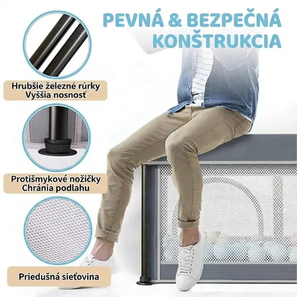 Nestplay™ Skladacia Detská Ohrádka (127 X 127 Cm)