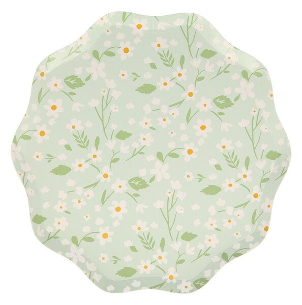 Papírový tanier Ditsy Floral – sada 8 ks