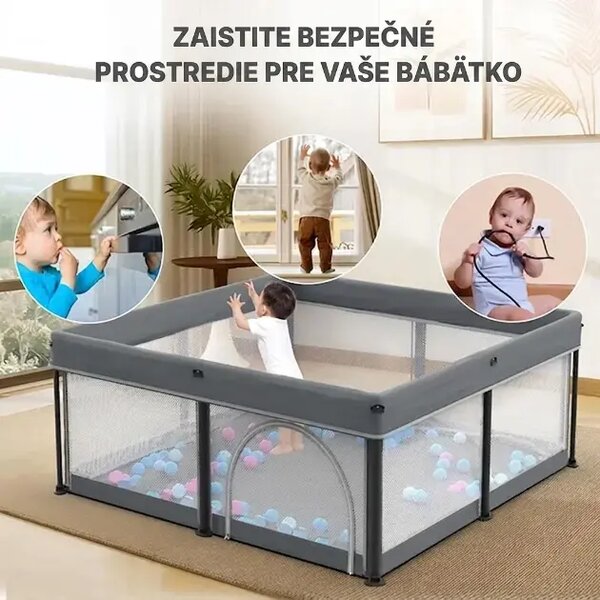 Nestplay™ Skladacia Detská Ohrádka (127 X 127 Cm)
