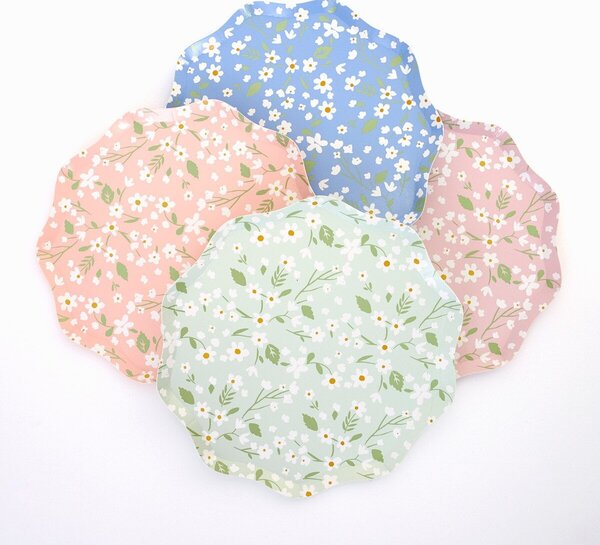 Papírový tanier Ditsy Floral – sada 8 ks
