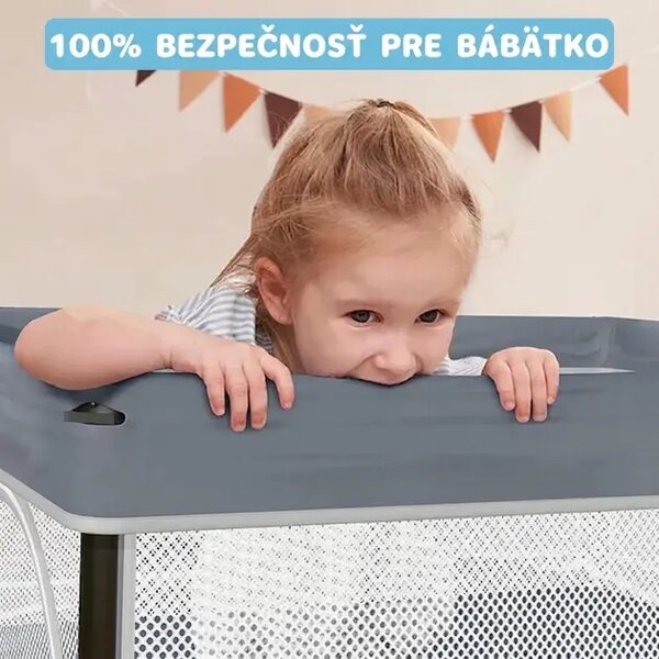 Nestplay™ Skladacia Detská Ohrádka (127 X 127 Cm)