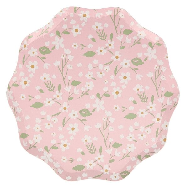 Papírový tanier Ditsy Floral – sada 8 ks