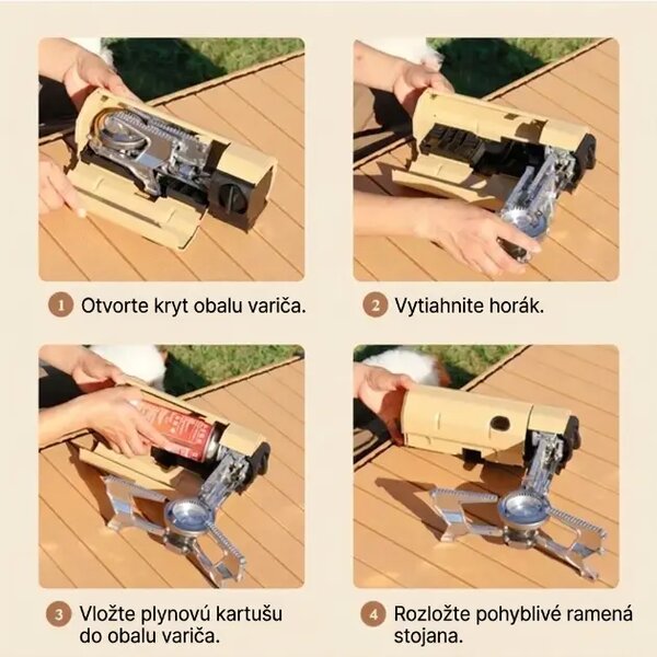 Flamego™ Prenosný Skladací Plynový Varič