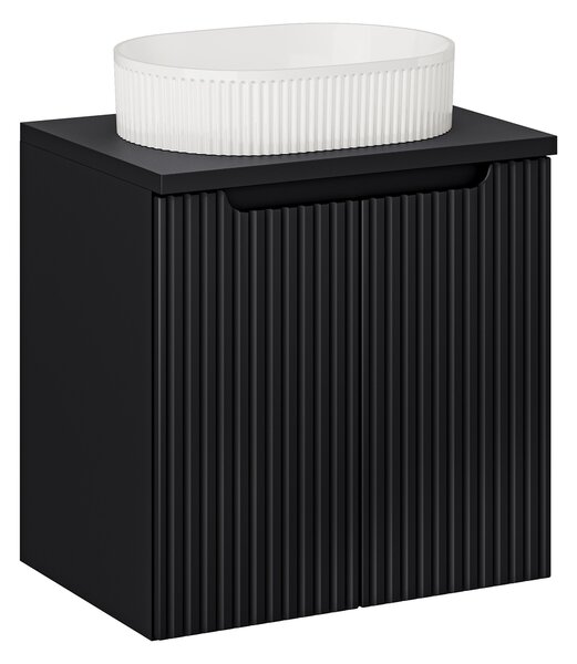 Comad Kúpeľňová skrinka s doskovým umývadlom Nova Black II. 60 čierna