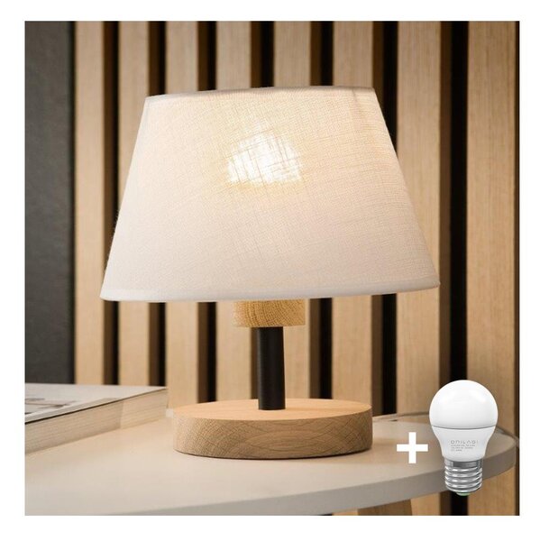 Brilagi - LED Stolná lampa ANTHONY 1xE14/40W/230V dub/biela