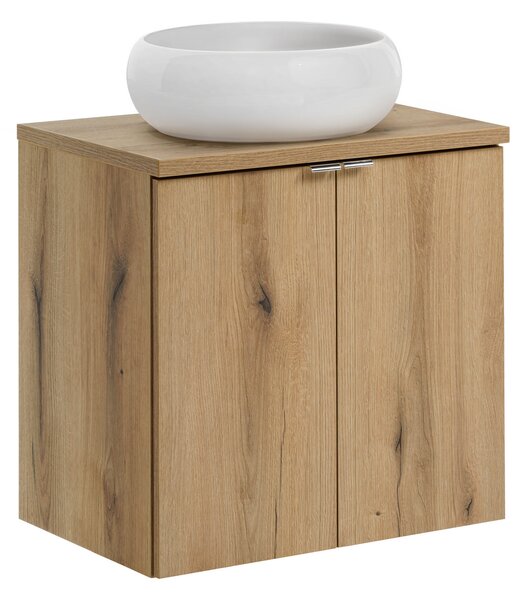 Comad Kúpeľňová skrinka s doskovým umývadlom set Nova Oak 60 dub coast evoke