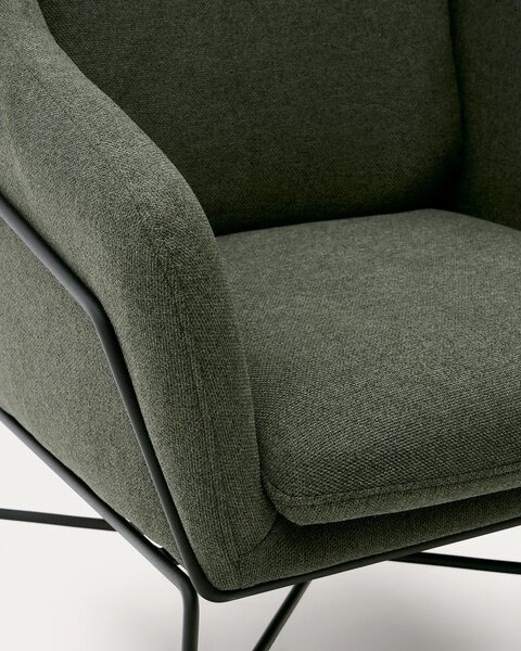 Zelené kreslo Brida – Kave Home