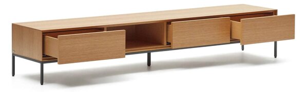 MUZZA TV stolík ranad 195 x 35 cm prírodný