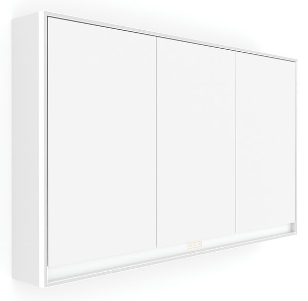 Nimco Zrkadlová skrinka s LED osvetlením po obvode 120 cm - GAB 10006VX-05, biela