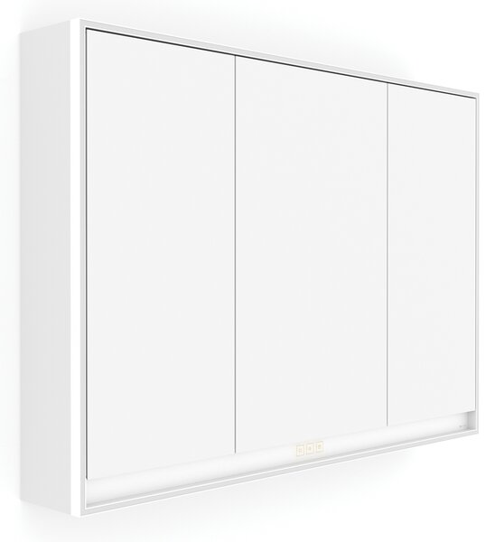 Nimco Zrkadlová skrinka s LED osvetlením po obvode 100 cm - GAB 10004VX-05, biela