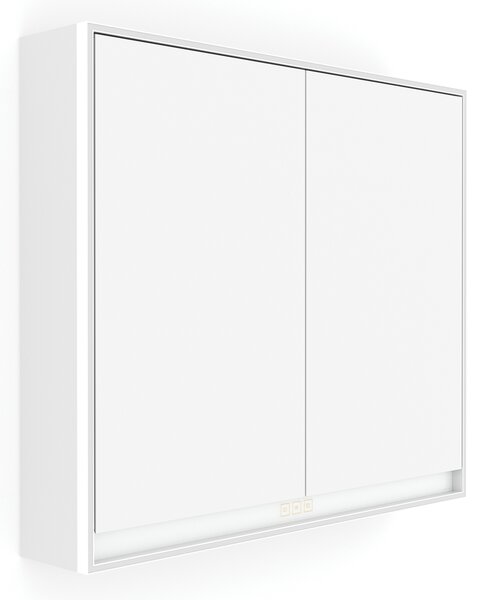 Nimco Zrkadlová skrinka s LED osvetlením po obvode 80 cm - GAB 10003VX-05, biela