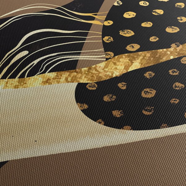 Obraz - Abstrakcia golden brown N⁰1 (150x105 cm)