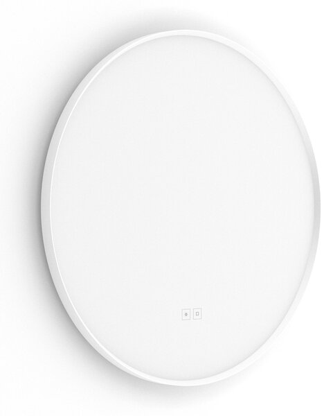 Nimco Biele okrúhle LED zrkadlo s podsvietením pr. 600 s dvoma dotykovými senzormi - ZPB 610000RVX-05