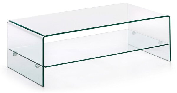 Sklenený konferenčný stolík 55x110 cm Burano – Kave Home