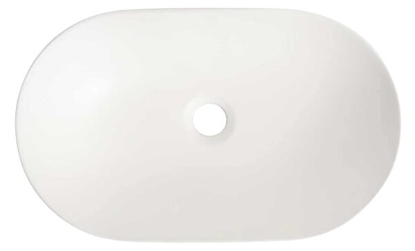 UPTrend Oválne keramické umývadlo na dosku SPARROW TR41385-U20, biela mat