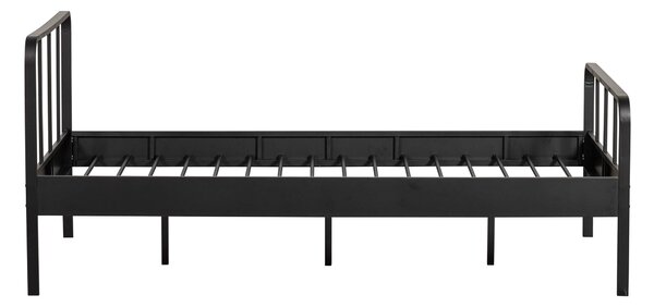 MUZZA Kovová posteľ 120 x 200 cm emesa čierna