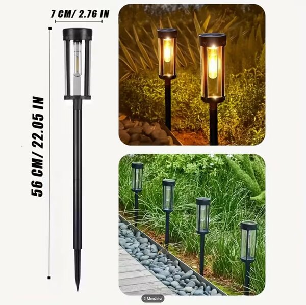 Bezdoteku LEDsolar Tungsten okrúhle na osvetlenie cesty 2 ks, bezdrôtové, iPRO, 1W, teplá farba