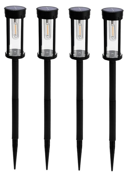 Bezdoteku LEDsolar Tungsten okrúhle na osvetlenie cesty 4 ks, bezdrôtové, iPRO, 1W, teplá farba