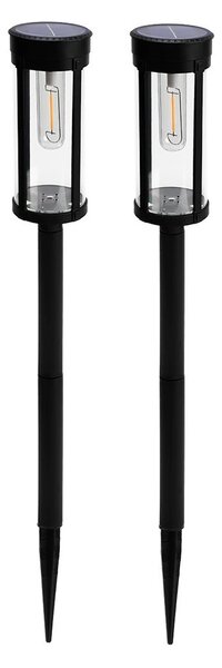 Bezdoteku LEDsolar Tungsten okrúhle na osvetlenie cesty 2 ks, bezdrôtové, iPRO, 1W, teplá farba