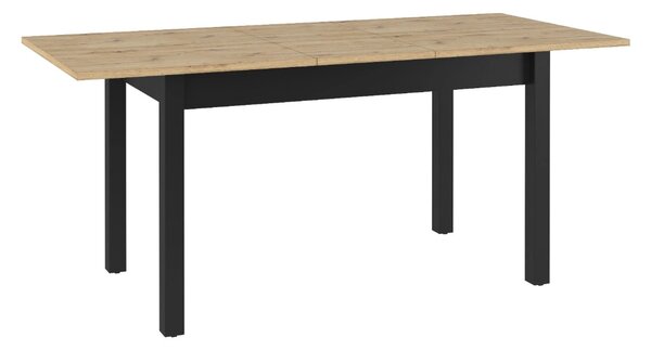JEDÁLENSKÝ ROZKLADACÍ STÔL MAXIMO DUB ARTISAN / ČIERNY 146 - 186 cm