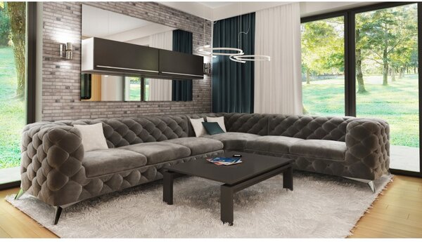 ROHOVÁ SEDAČKA CHESTERFIELD LARISSA PRAVÁ - ĽAVÁ 323 X 264 cm