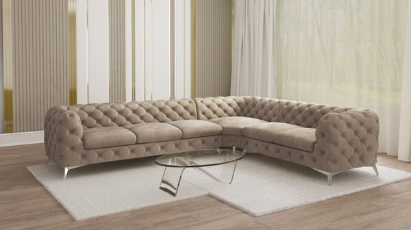 ROHOVÁ SEDAČKA CHESTERFIELD LARISSA PRAVÁ - ĽAVÁ 323 X 264 cm