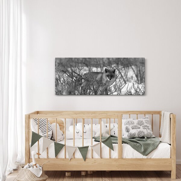 Obraz - Líška v zime (120x50 cm)