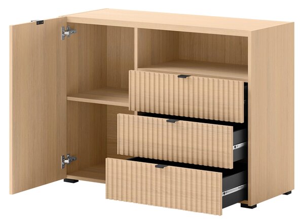 Mirjan24 Komoda Siroti 1D3SZ SR01, Farby: dub vicenza bielený 5903211436185