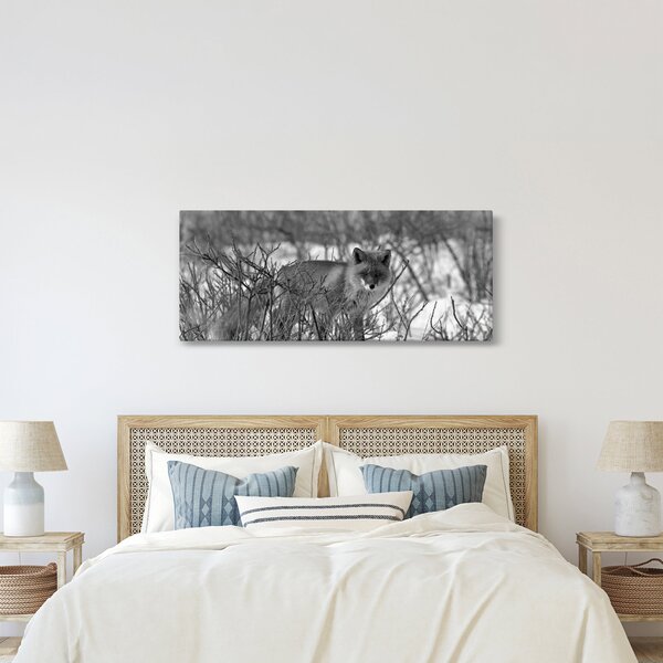 Obraz - Líška v zime (120x50 cm)