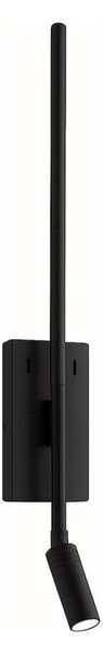 LED nástenné svietidlo TORCH LED/6W/230V + LED/3W čierna