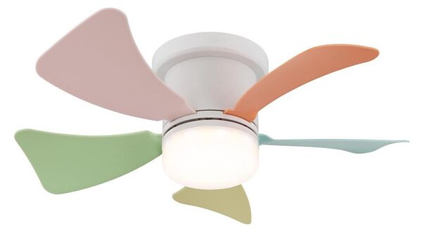 Globo 03609B - LED stmievateľný stropný ventilátor HINES 10W/230V 3000-6500K + diaľkové ovládanie