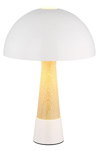 Globo 51570122 - Stolná lampa PAULIN 1xE27ILLU/40W/230V biela